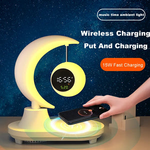Night Light Alarm Clock Wireless Speaker